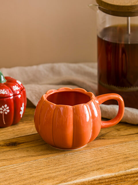 LCW HOME Pumpkin Figured Porcelain Mug 340 ml - W4CE57Z8-VYR