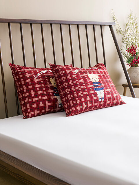 LCW HOME Ayı Teddy Baskılı Yastık Kılıfı 2'li 50x70 cm