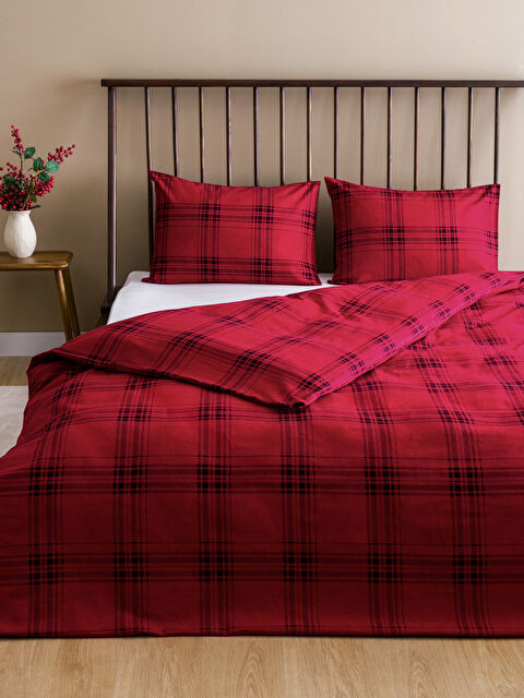 LCW HOME Ekose Desenli Çift Kişilik Nevresim Seti - W4DB15Z8-F9C