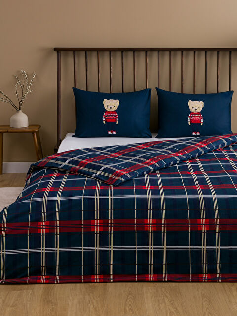 LCW HOME Ayı Teddy Baskılı Çift Kişilik Nevresim Seti