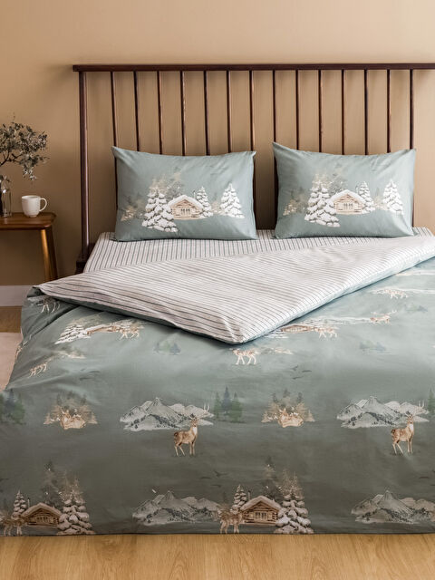 LCW HOME Pamuklu Baskılı Çift Kişilik Nevresim Takımı - W4DB49Z8-F9C
