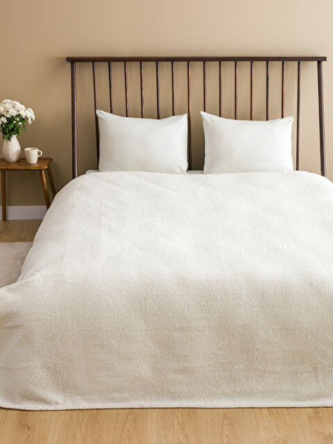 LCW HOME Düz Çift Kişilik Battaniye 200x220 cm - W4DY84Z8-FDU