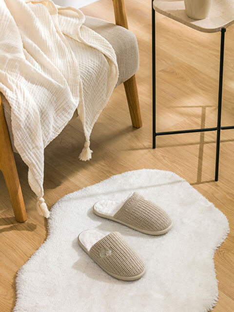 LCW STEPS Kalp Nakışlı Kadın Ev Terliği - W4EP24Z8-YJ3