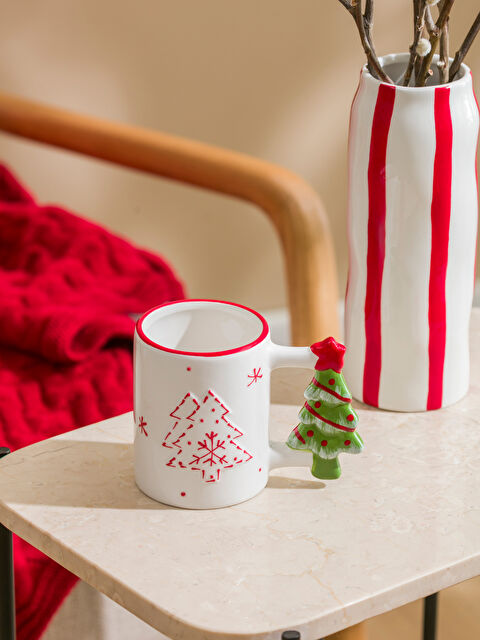 LCW HOME Yılbaşı Temalı Seramik Kupa 280 ml - W4EU41Z8-F9C