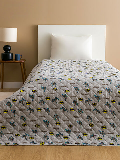 LCW HOME Batman Baskılı Çocuk Yatak Örtüsü 160x220 cm - W4FI09Z4-F9C