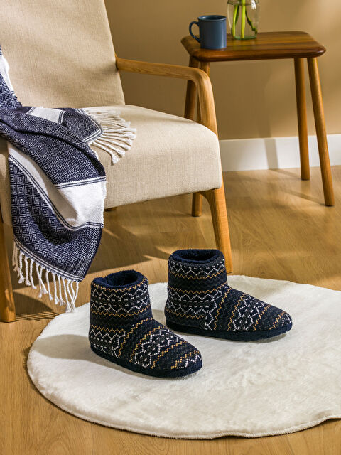 LCW STEPS Nakışlı Erkek Ev Botu - W4GG55Z8-M0T