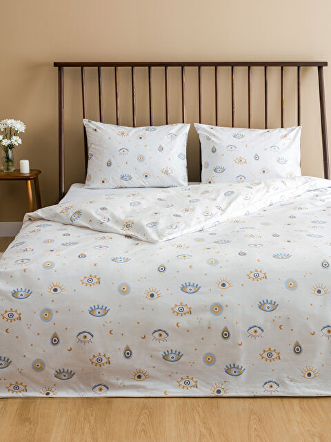 LCW HOME Göz Baskılı Çift Kişilik Nevresim Seti - W4GM14Z8-F9C