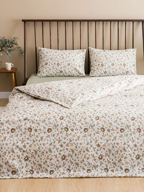 LCW HOME Çiçek Baskılı Çift Kişilik Nevresim Takımı - W4GM73Z8-F9C