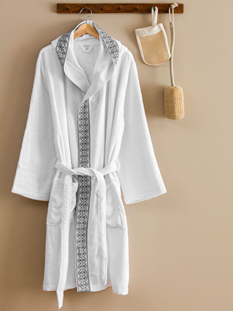 LCW HOME Desenli Erkek Bornoz - W4GY42Z8-J5E