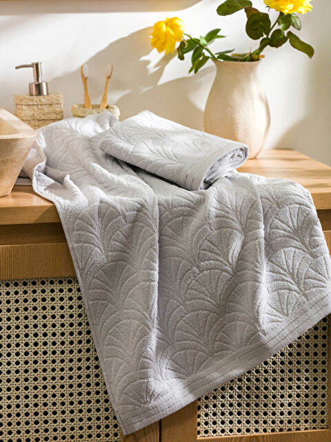 LCW HOME Desenli Banyo Havlu Seti 2'li - W4H072Z8-CTK