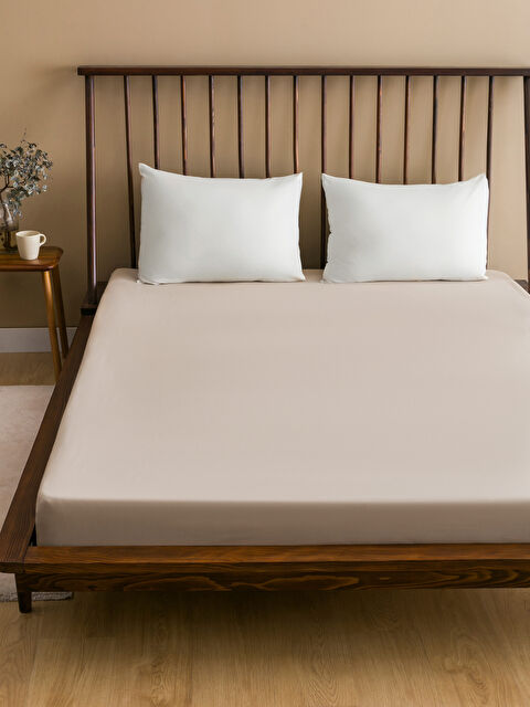 LCW HOME Çift Kişilik Battal Boy Lastikli Çarşaf - W4H292Z8-D2Y