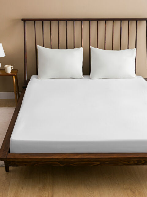 LCW HOME Çift Kişilik Battal Boy Lastikli Çarşaf - W4H292Z8-J5E