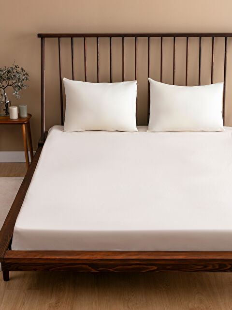 LCW HOME Dokuma Çift Kişilik Çarşaf - W4H297Z8-D2Y