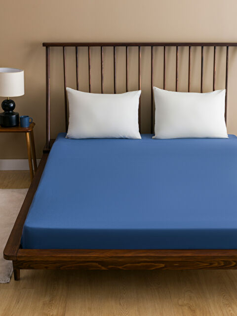 LCW HOME Düz Pamuklu Lastikli Çift Kişilik Çarşaf 160x200x30 cm - W4H298Z8-CS6