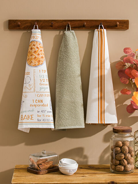 LCW HOME Baskılı Kurulama Bezi 3'lü 40x50 cm - W4HN44Z8-F9C