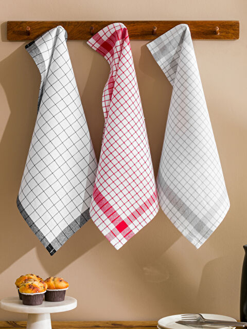 LCW HOME Baskılı Kurulama Bezi 3'lü 40x50 cm - W4HO64Z8-LQJ