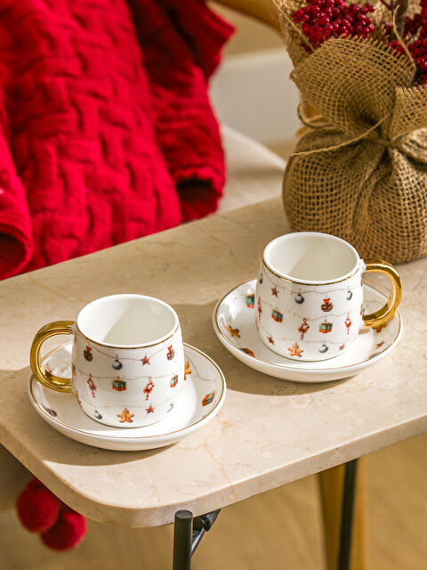 LCW HOME New Year Themed Coffee Cup Set for 2 People - W4HV61Z8-J5E