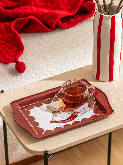 LCW HOME Baskılı Metal Tepsi 19x16 cm - W4I051Z8-JFY