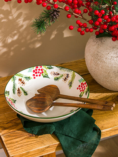 LCW HOME Baskılı Seramik Salata Tabağı 26 cm - W4I334Z8-F9C