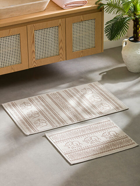 LCW HOME Desenli Banyo Paspası 2'li - W4IP13Z8-LRA