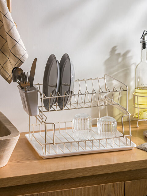 LCW HOME Tezgah Üstü Kaşıklık Bölmeli Ayaklı Bulaşıklık - W4J120Z8-EEW