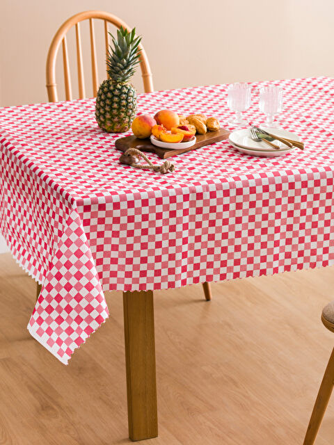 LCW HOME Dama Desenli Masa Örtüsü 160x160 cm - W4J499Z8-SNJ