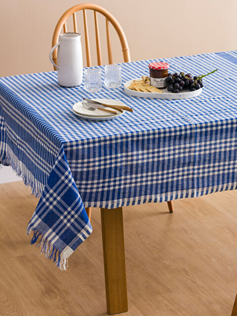 LCW HOME Dama Desenli Masa Örtüsü 160x160 cm - W4J500Z8-YWT