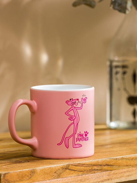 LCW HOME Pembe Panter Baskılı Porselen Kupa 320 ml - W4J840Z8-DUQ