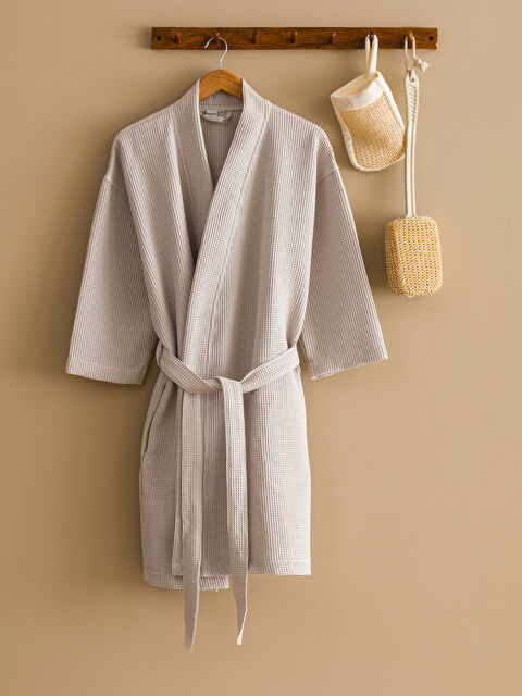 LCW HOME Desenli Erkek Bornoz - W4K369Z8-FF5