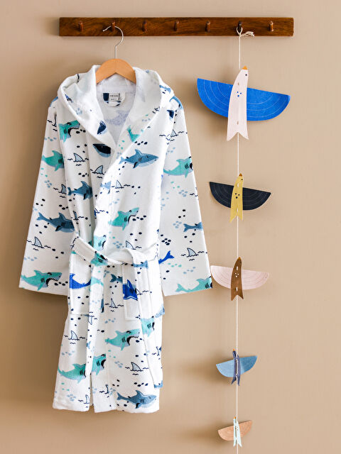 LCW HOME Baskılı Erkek Çocuk Bornoz - W4K400Z4-F9C