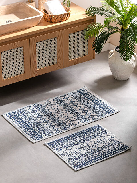 LCW HOME Fil Nakışlı Banyo Paspası 2'li