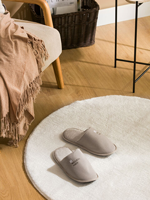 LCW STEPS Nakışlı Erkek Ev Terliği - W4L387Z8-CR8