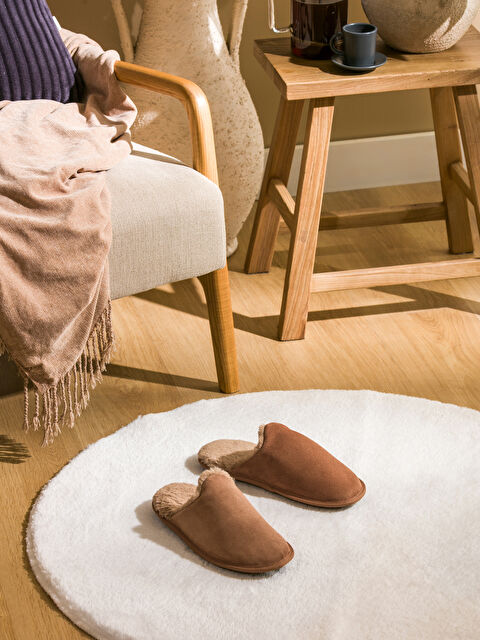 LCW STEPS İçi Kürklü Erkek Ev Terliği - W4LU85Z8-CSL