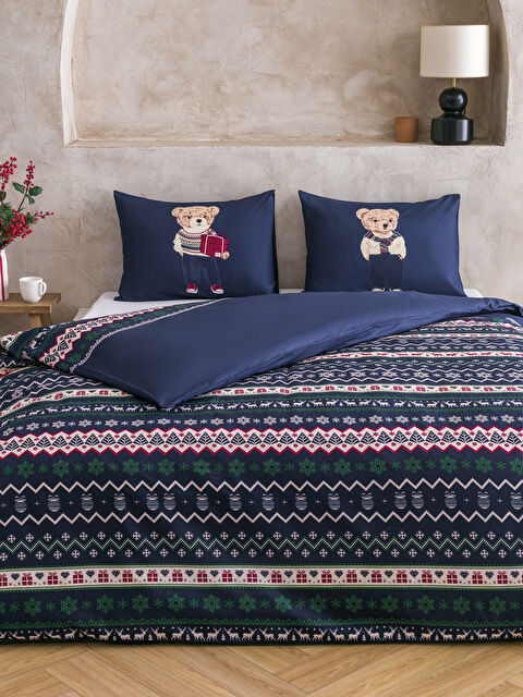 LCW HOME Ayı Teddy Baskılı Çift Kişilik Nevresim Seti - W58733Z8-UDX