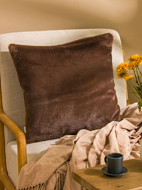 LCW HOME Kürklü Kırlent Kılıfı 45x45 cm - W4M298Z8-D4W