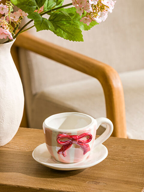 LCW HOME Fiyonk Baskılı Seramik Kahve Fincanı 200 ml - W5CK46Z8-M0T