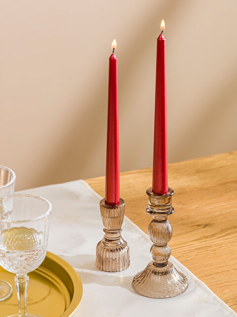 LCW HOME Dekoratif Şamdan Mum 2'li - W5DC72Z8-SWY