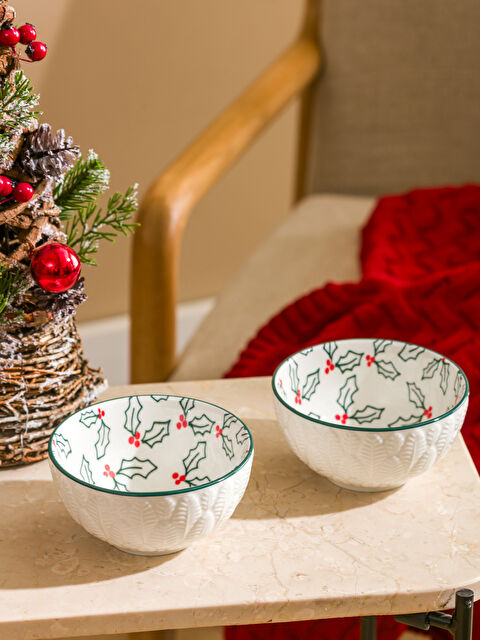 LCW HOME Baskılı Seramik Kase 2'li - W5ER42Z8-F9C