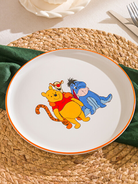 LCW HOME Karışık Winnie the Pooh Baskılı Seramik Tabak 22 cm