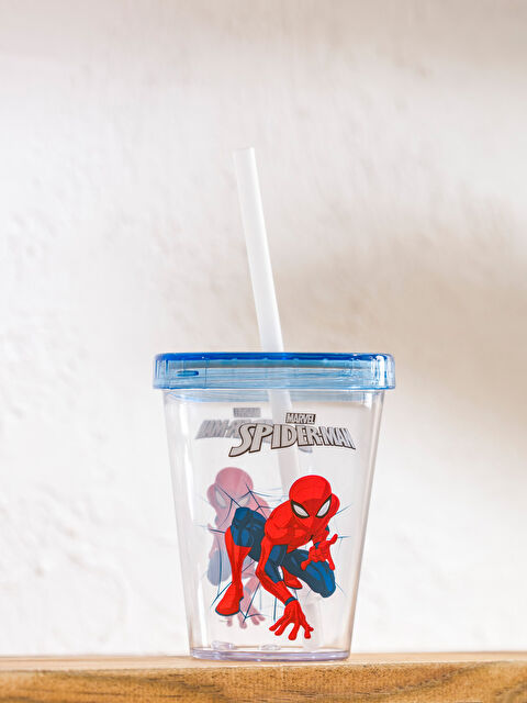 LCW HOME Spider-Man Baskılı Pipetli Bardak - W5H339Z8-M0T