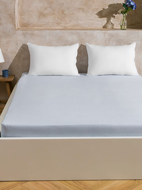 LCW HOME Düz Çift Kişilik Lastikli Çarşaf - W5HR98Z8-UA4