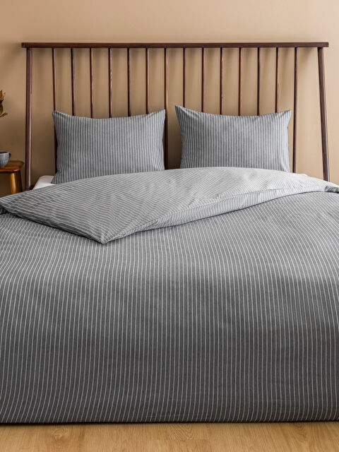 LCW HOME Çizgili Çift Kişilik Nevresim Seti - W5I405Z8-FKN