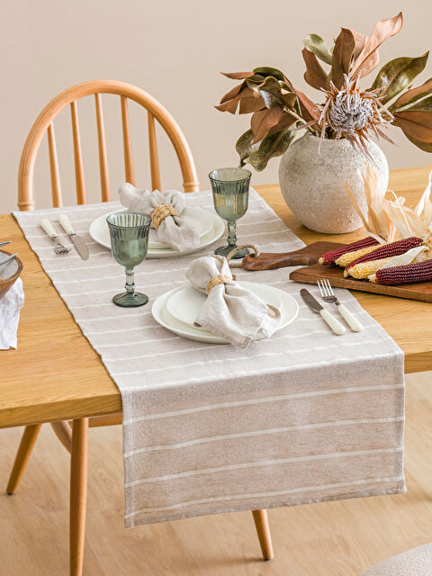 LCW HOME Çizgi Nakışlı Runner 45x150 cm - S61328Z8-YJ2