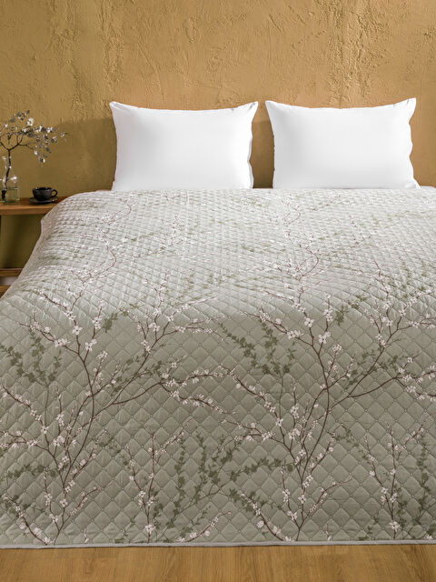 LCW HOME Çiçekli Çift Kişilik Yatak Örtüsü 200x220 cm - W5IQ61Z8-D5C