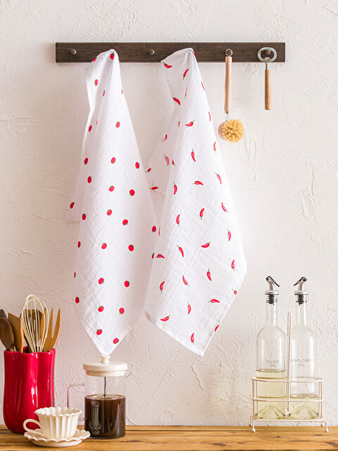 LC WAIKIKI Baskılı Kuruluma Bezi 2'li 40x60 cm - W5KU67Z8-F9C