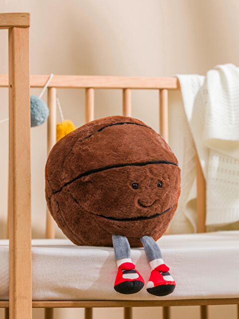LCW HOME Basketbol Topu Figürlü Pelüş Bebek Kırlent 24 cm - W5LK97Z4-F9C