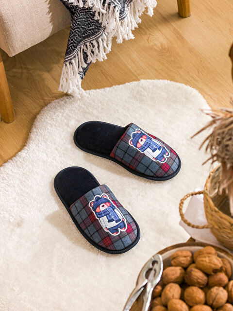 LCW STEPS Ayı Baskılı Erkek Ev Terliği - W5LN98Z8-CRT