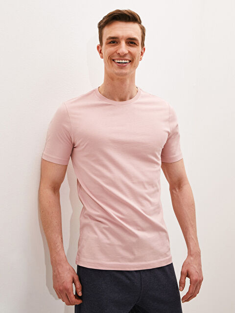 LCWAIKIKI Basic Crew Neck Basic Short Sleeve Cotton Men's T-Shirt - S10201Z8-R9X