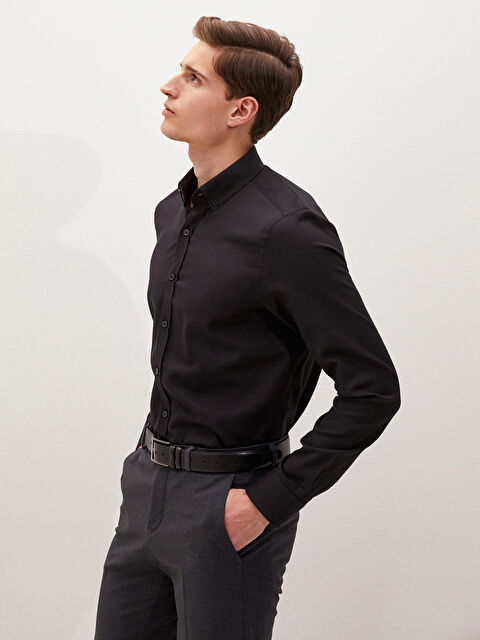 LCW BUSINESS Chemise Oxford Slim Fit à Manches Longues pour Hommes - S11434Z8-KSY