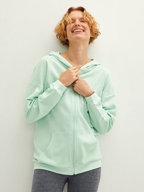 LCW DREAM Zip-Down Pyjamas Top - S13484Z8-GKG